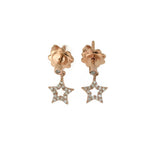 
  
  18k Children's Rose Gold Diamond Dangling Star Earrings
  
