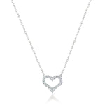 
  
  14k Open Diamond Heart Necklace -3/4 Carat
  
