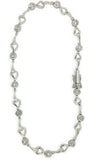 18k White Gold Diamond Heart Bracelet .65cts t.w.
