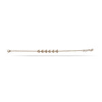 
  
  Adjustable 14k Yellow Gold Diamond Triangle Bracelet
  
